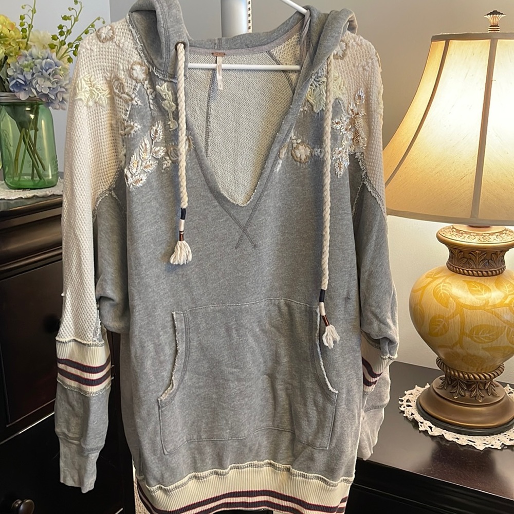 Free people jeweled sweatshirt